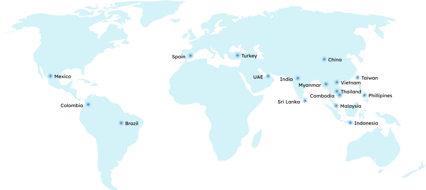 Map of Cannon Group global locations